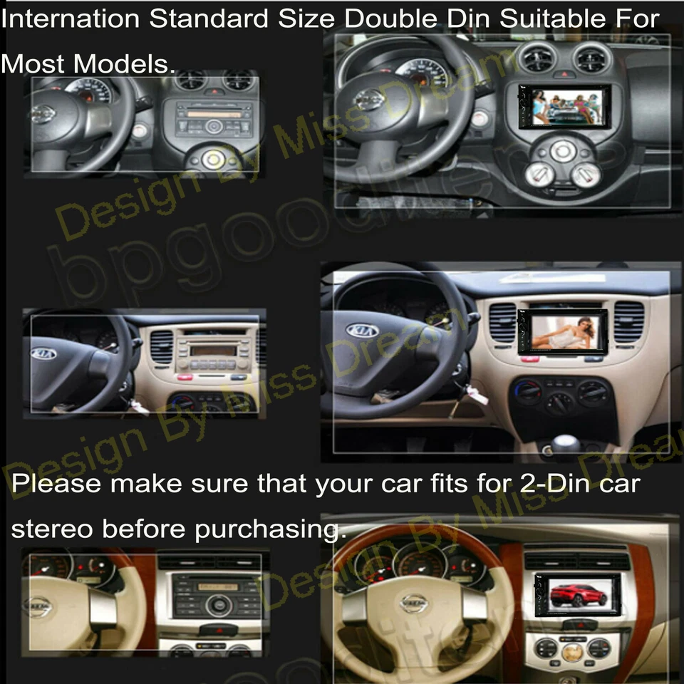 6.2" HD Car Stero Radio 2DIN FM/CD/DVD/USB Player Audio MirrorLink-GPS Head Unit - Image 4 of 4