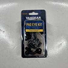 YakGear Pad Eye Kit; 4 Pad Eyes, screws, screw caps. All Kayaks and Canoes