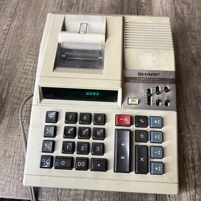 Vintage Sharp Compet CS-2164C Calculator - WORKS | eBay