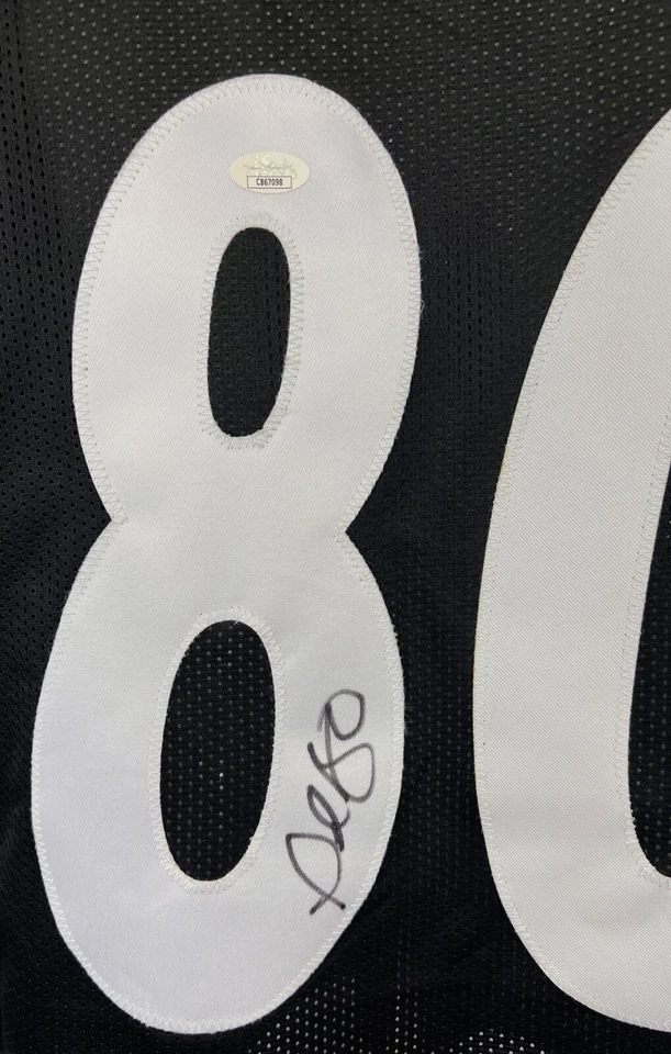 Plaxico Burress autographed signed jersey NFL Pittsburgh Steelers JSA COA - Image 2 of 4