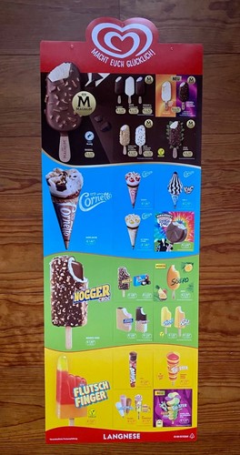 LANGNESE-SET: 2023 Flexible Eis Karten, Werbe-Artikel, Schild, Preistafel, Fahne - Bild 2 von 6