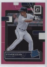 2022 Panini Donruss Optic Rated Rookie Pink Prizm Steven Kwan #158 0ip8