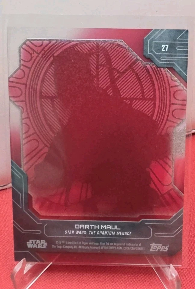 Topps Star Wars High Tek 2024 Darth Maul /5 Red Throne Room #27 - Bild 2 von 2