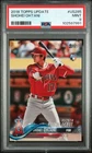 SHOHEI OHTANI 2018 TOPPS UPDATE ROOKIE RC #US285 PSA 9 MINT! DODGERS! 102597991