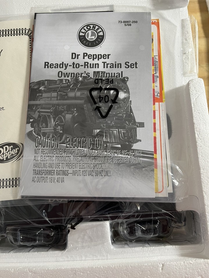 Lionel Doc’s Express Dr Pepper Freight Train Set Original Box Tested O ...