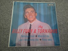 BILLY FURY & THE TORNADOS Billy Fury & The Tornados EP  1963  DECCA  near mint
