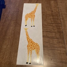 Mrs. Grossman’s TALL GIRAFFE Stickers. 2 Squares. 1994. Retired.