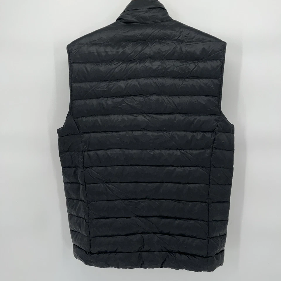 REI Co-op Down Vest Mens Small Black Puffer Insulated Packable Outdoors FLAWED - Image 2 of 4