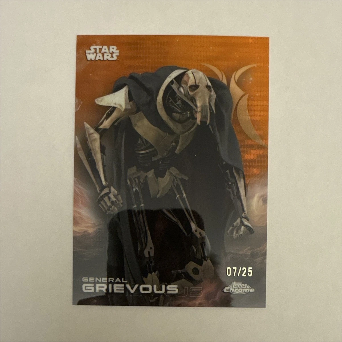 Topps General Grievous Star Wars Collectable Trading Cards for