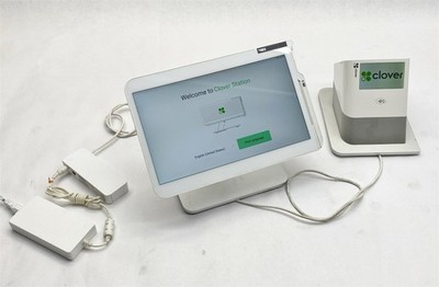 Clover Station C500 POS Point of Sale System w/ Printer P550 + H500 Hub + AC PS