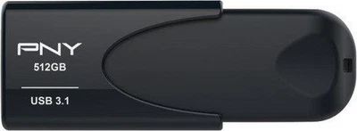 PNY Attaché 4 3.1 schwarz 512 GB, USB-A 3.0 Stick - Bild 1 von 4