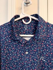 Men's Rhoback Polo - Blue - Mele Kalikimaka