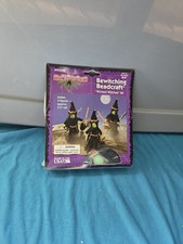 Vtg 1999 The Beadery Wicked Witches Kit USA 4792 Halloween Ornament 3 Figures