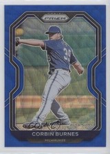 2021 Panini Prizm Tier II Blue Wave Prizm 16/60 Corbin Burnes #128 0me7