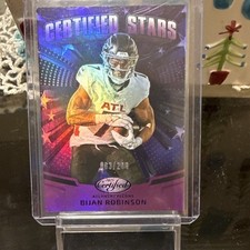 Panini 2025 Certified Stars Bijan Robinson Mirror Purple /299 Atlanta Falcons