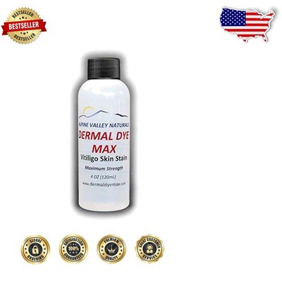 Waterproof Vitiligo Skin Dye | Max Strength Darkening Liquid | USA Made, Long...