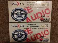 RE Audio Speakers REX 6.5 2 Way Full Range.125W.Lot Of 2 4 Total!Please Read