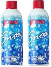 2 Santa Snow Aerosol Spray   Artificial Frost for Windows  Christmas Trees