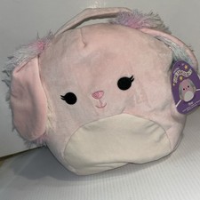 Squishmallows Bop The Bunny Easter Basket Treat Pail Handle Purse 12"/220e