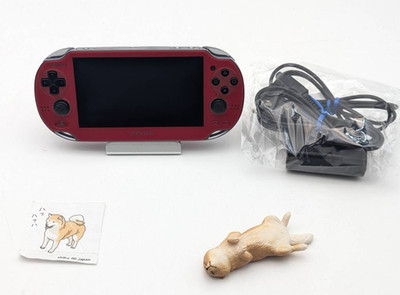 PS Vita Cosmic Red PCH 1000 ZA03 Console w/Charger PSV 