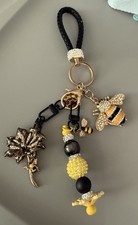 Bee And Flower Purse Embellishment And Or Keychain