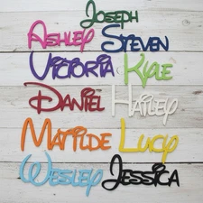DISNEY Personalized Wooden Name Sign Custom Plaque Words / Letters Wall Decor