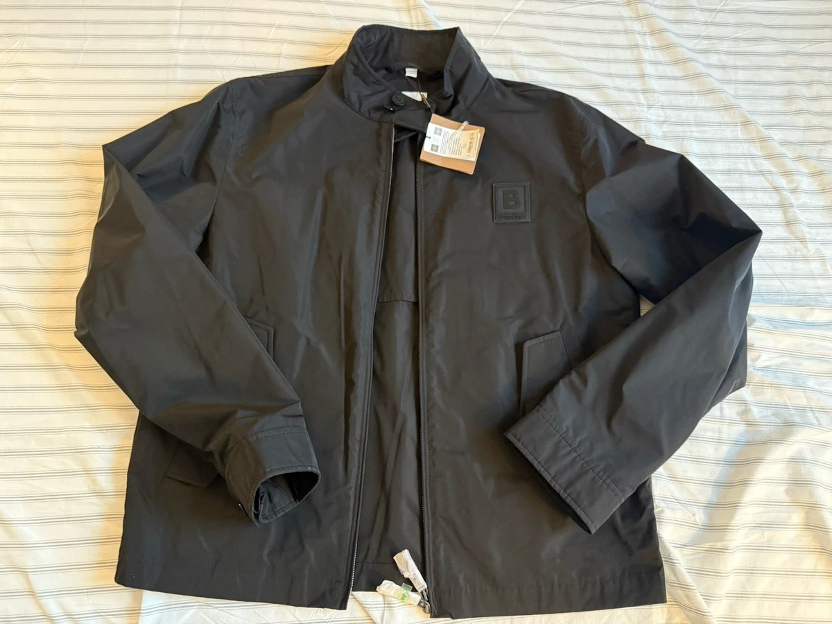 Burberry Leather Outer Shell Black Coats, Jackets & Vests for Men