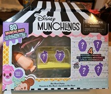 Disney Munchlings Mini Munch Yellow Display SERIES 1 w/Scented 4 Figures 7pc New