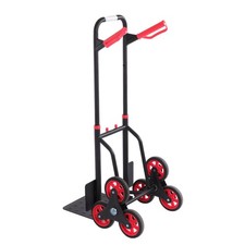 Stair Climbing Hand Truck With 6 TPR Wheels Capacity 440lbs Telescoping Handle