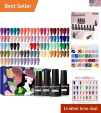 Elegant 36 PCS Nail Polish Set - 32 Colors & Base/Top Coats for DIY Nails