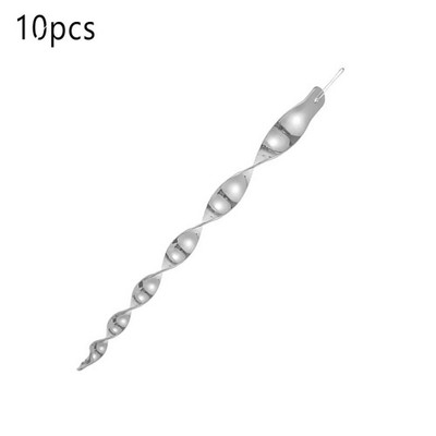 10Pcs Garden Bird Repellent Pest Control Reflective Rod Wind Spiral Hanging Deco