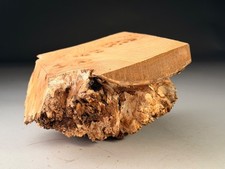 AMAZING Live Edge Burr Elm Resin Square Woodturning Bowl Blank 6x6x4 inch .9 KG