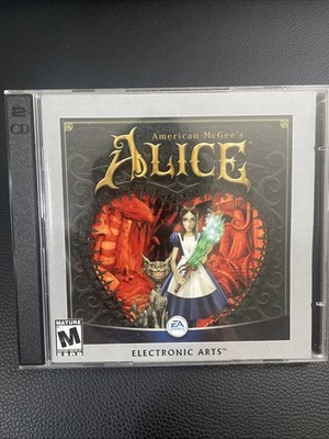 American McGee's Alice PC Game Windows CD-ROM 2 Disc Set + Manual