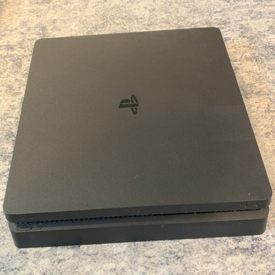 Sony PlayStation 4 Slim Black Console w/ DualShock 4 & Media Remote 1080p Wi-Fi