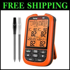 Easy Setup Wireless BBQ Thermometer with Color-Coded Probes
