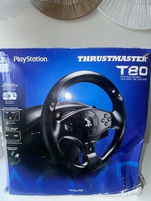Thrustmaster T80 Racing Wheel & Pedals Wired for Sony PlayStation PS4/PS3 Black