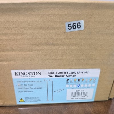 Kingston Brass CCK465 Vintage Single Offset Wall Bracket Combo-Oil Rubbed Bronze