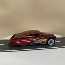 Hot Wheels Purple Passion Mercury Coupe Ruby Red w/Flames & White Walls 1:64 NM