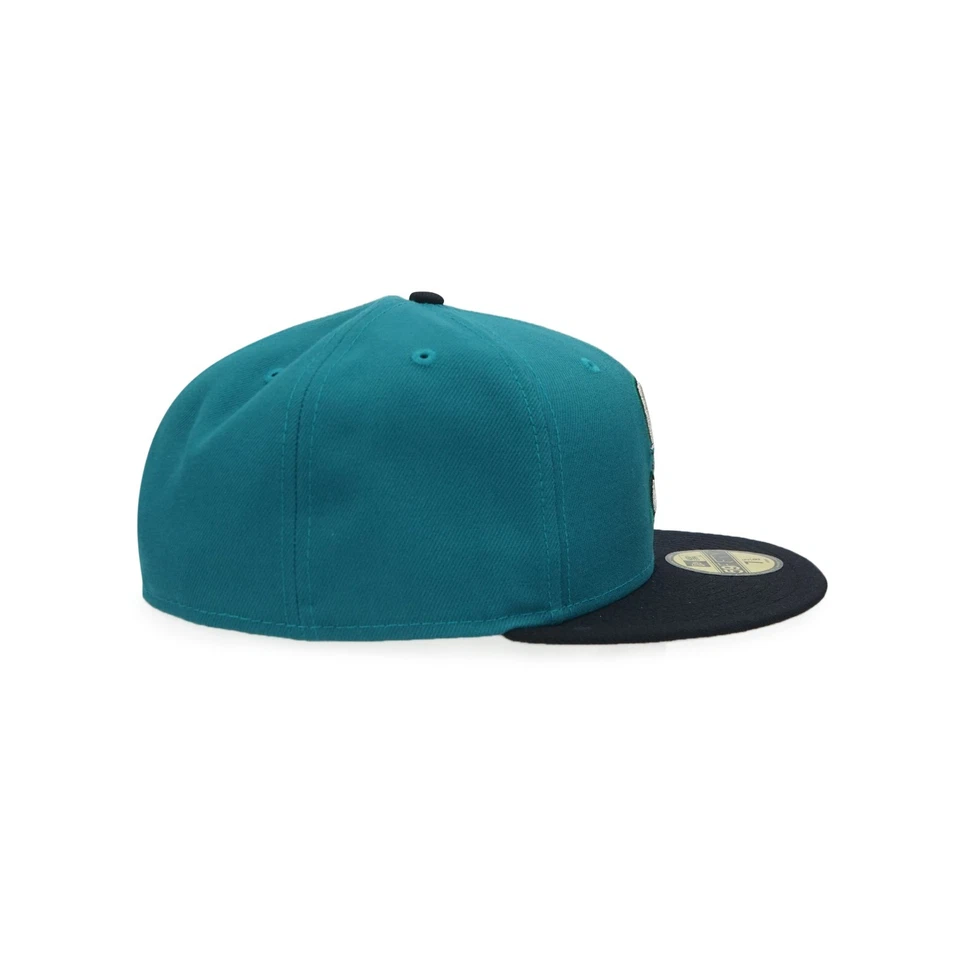 Seattle Mariners New Era 1994 Aqua Alternate 59FIFTY Cooperstown Fitted Hat Cap - Image 3 of 4
