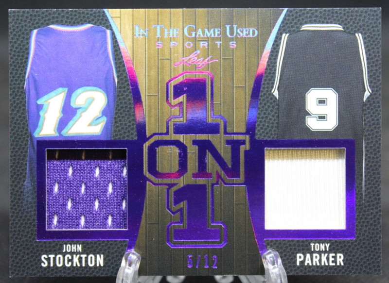 2020 Leaf In the Game Sports 1 on 1 Stockton Parker 5/12 Jazz Spurs #00-13