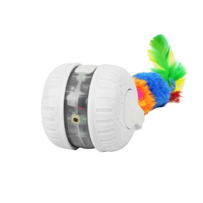 Automatic Cats Teaser Toy Interactive Game Stimulating Play Toy Indoor Kitten