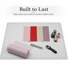 Nylon Material Mesh, 60 Mesh Warp Knit Material for Bags & Crafts, for Sewing