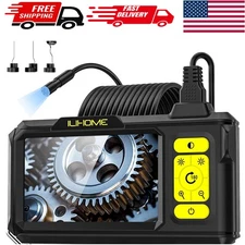 4.3-Inch Waterproof Endoscope Camera with Semi-Rigid Cable & Eye-Care Tech