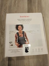 BabyBjorn Carrier Harmony in 3D Mesh - Black - 0-3 Years, 7-40 Lbs - New In Box