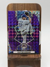 2022 Panini Mosaic #136 Clayton Kershaw Purple Mosaic #/49