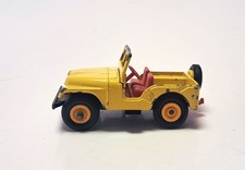 Scatola fiammiferi vintage gialla Jeep CJ n.72 Lesney England manca 1 pneumatico 1969