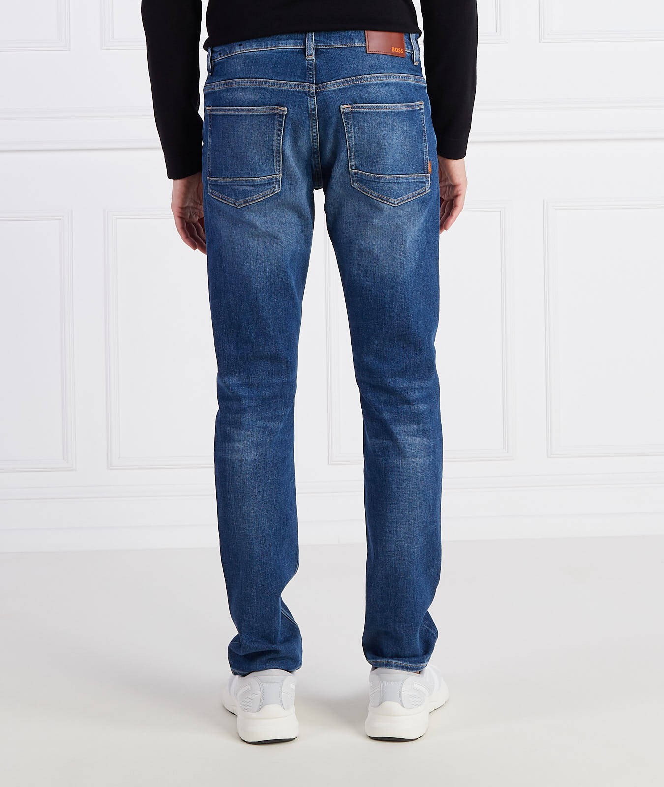 HUGO BOSS $148 men's Comfort-Stretch Delaware Slim Fit Jeans size W34 x L34 NEW thumbnail 4