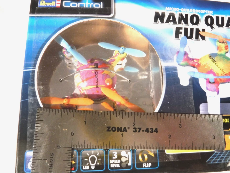 Revell Control Nano Quad Fun Drone 2.4 GHz Led Light Speed Level 3 # 23889 - Image 3 of 3