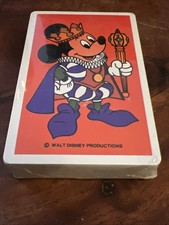 Vintage Walt Disney Productions Mickey Mouse Playing Cards-Complete Deck Sealed