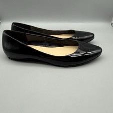 Cole Haan Black Patent Leather Flat Ballet Shoes D41591 Size 8